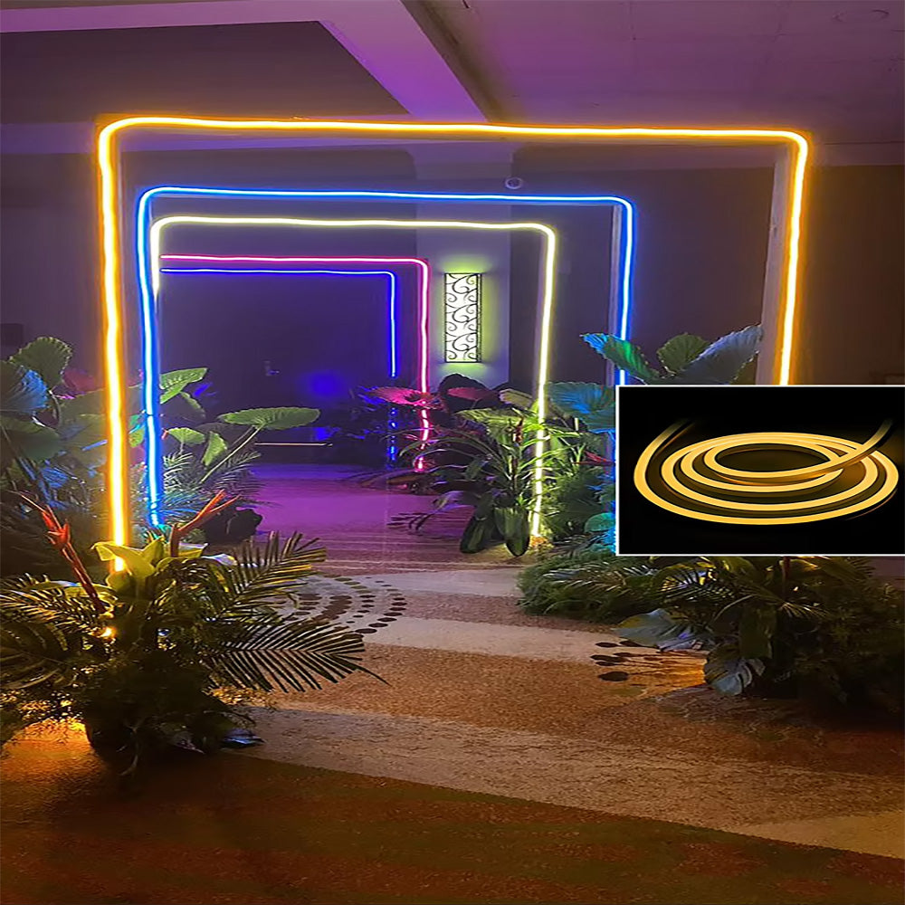LED strip light, IP67 outdoor waterproof self adhesive color changing ambient neon silicone advertising light