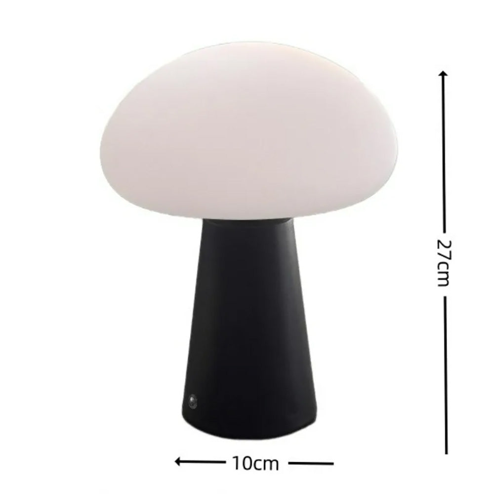 LED touch mushroom table lamp, bedroom bedside retro decorative ambient light