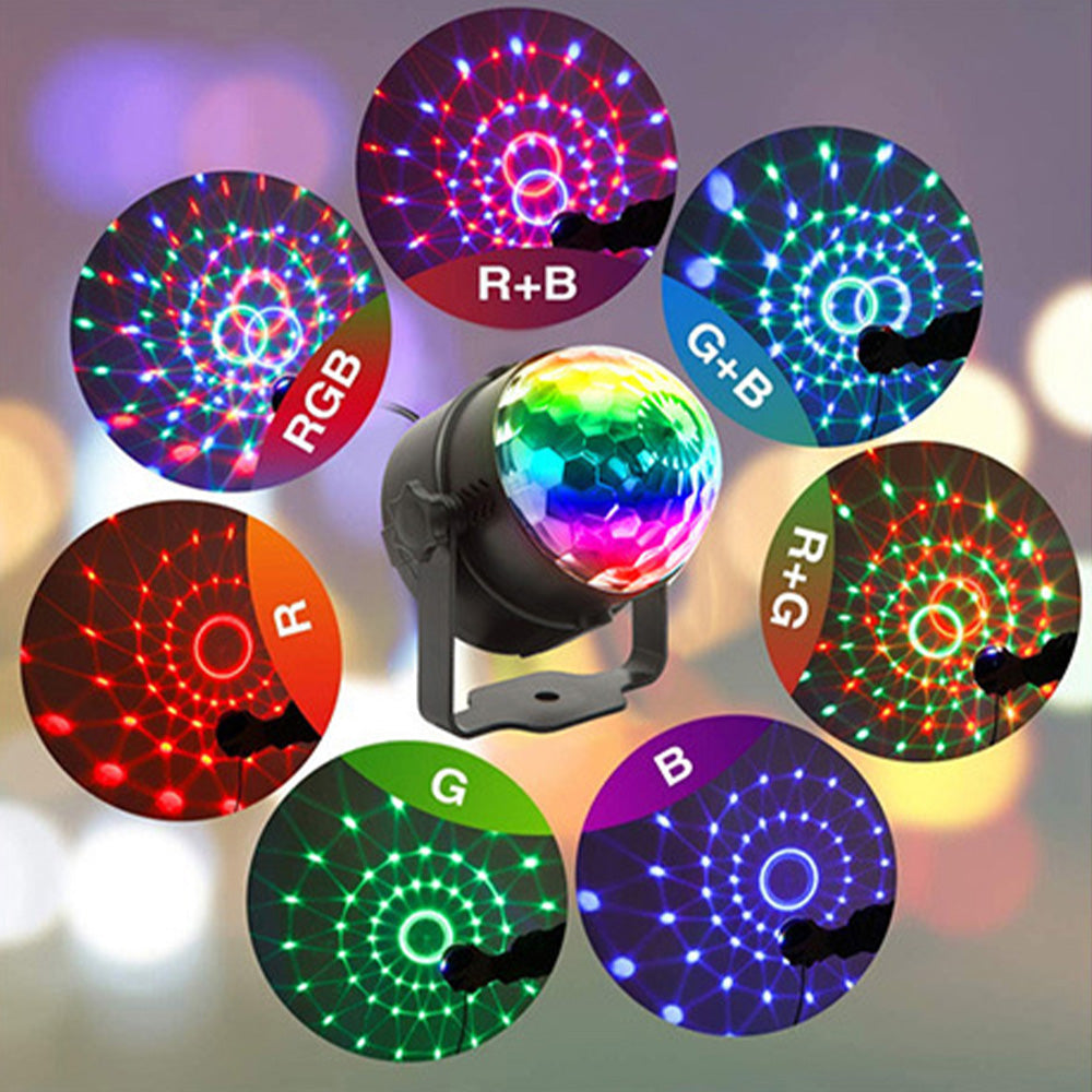 LED Remote Stage Lights, RGB Party Rotating Projection Lights