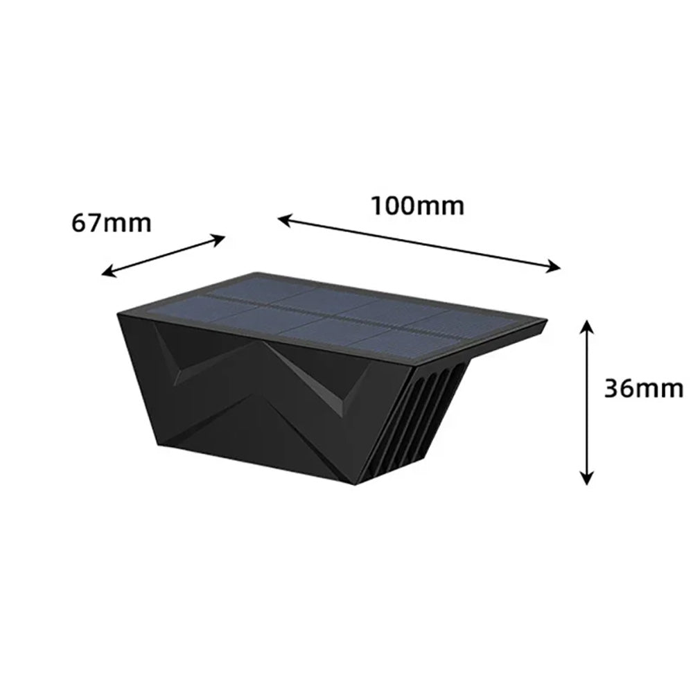 LED Solar Wall Light, Outdoor Waterproof Garden Park Fence Decorative Lighting