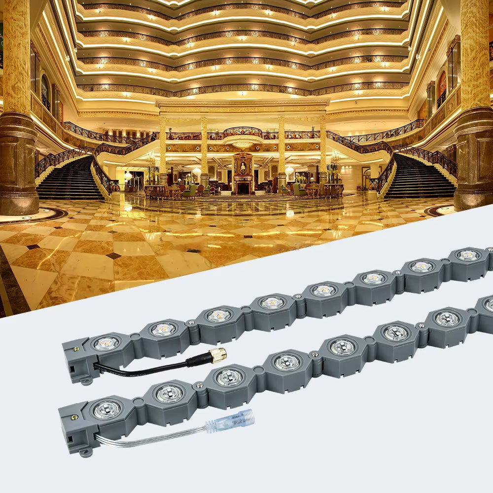 LED Outdoor Wall Washer Lights, Outdoor Waterproof Collapsible Chain Tree Hugger Lights