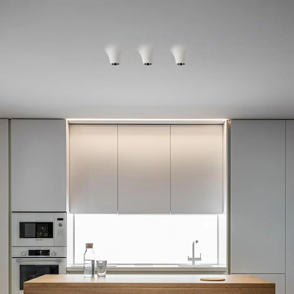Recessed Intelligent Remote Control Downlight, Creative Water Drop Decorative Gypsum Lamp for Living Room