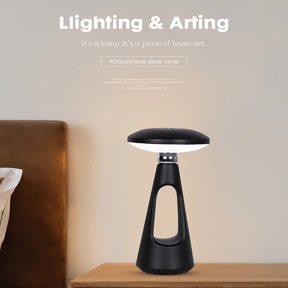 Universal Magnetic Flying Saucer Bedside Lamp with Intelligent 3-Light Ambient Lighting.
