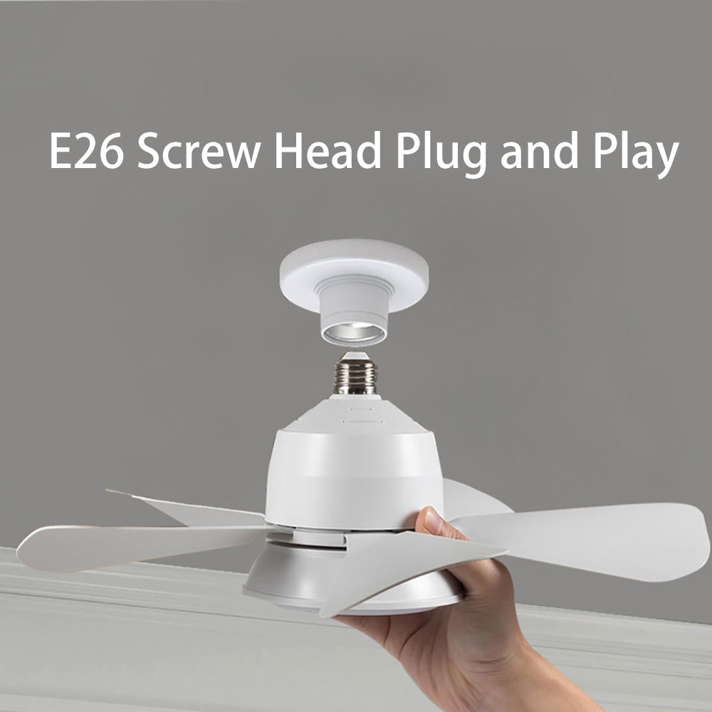 Dimmable Fan Light E26 Screw-in Plug and Play Ceiling Fan Lights
