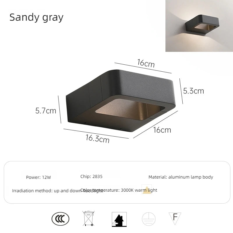 IP65 waterproof wall lamp, indoor and outdoor decoration landscape lighting lamp