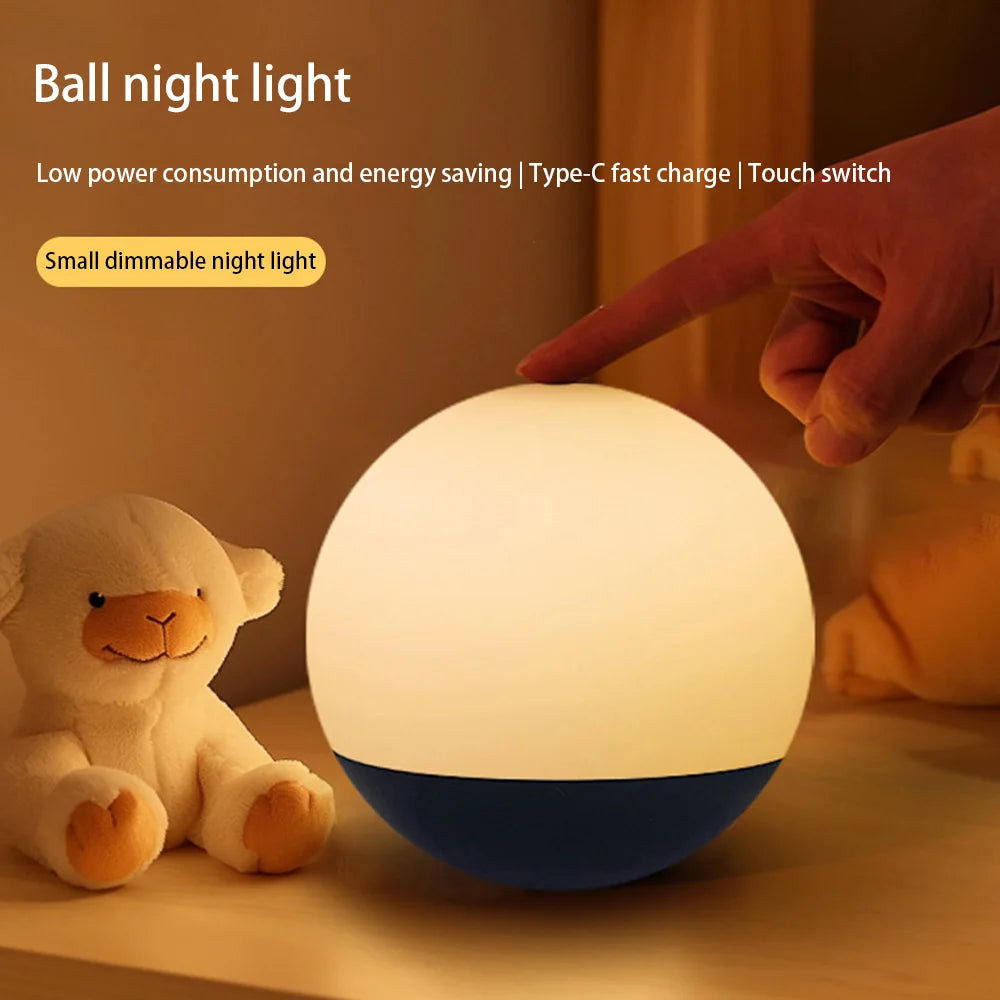 LED-Schlafzimmer Nachttischlampe, USB Wiederaufladbares Touch-Nachtlicht