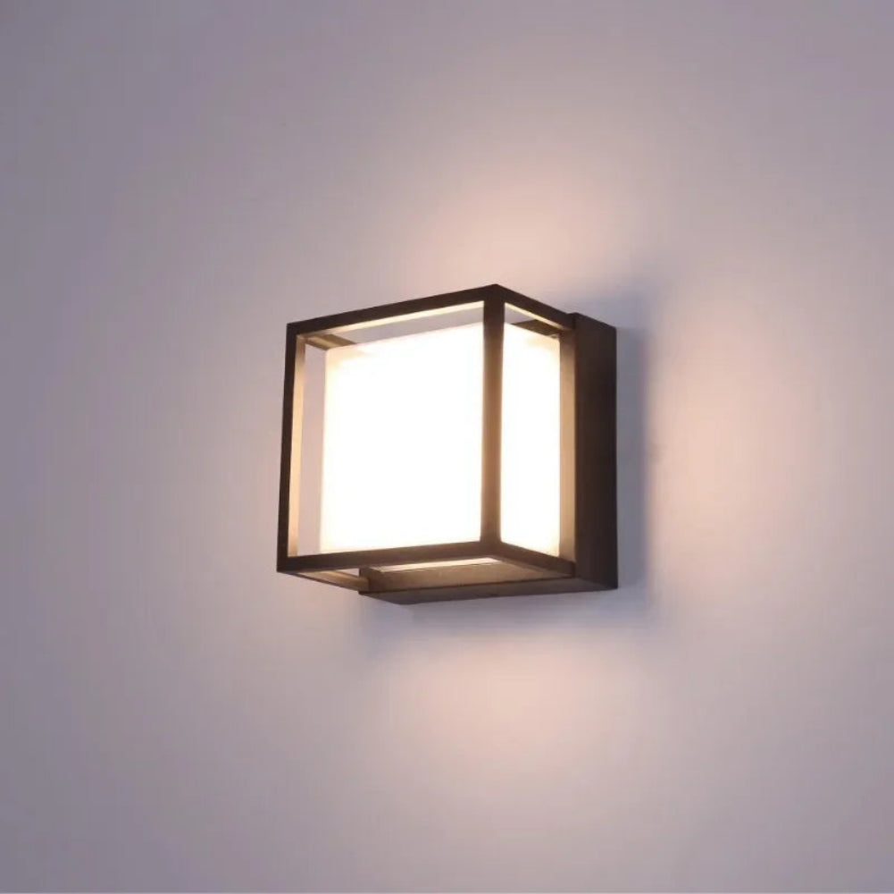 Porch Outdoor LED Light, Square Waterproof Wall Light.