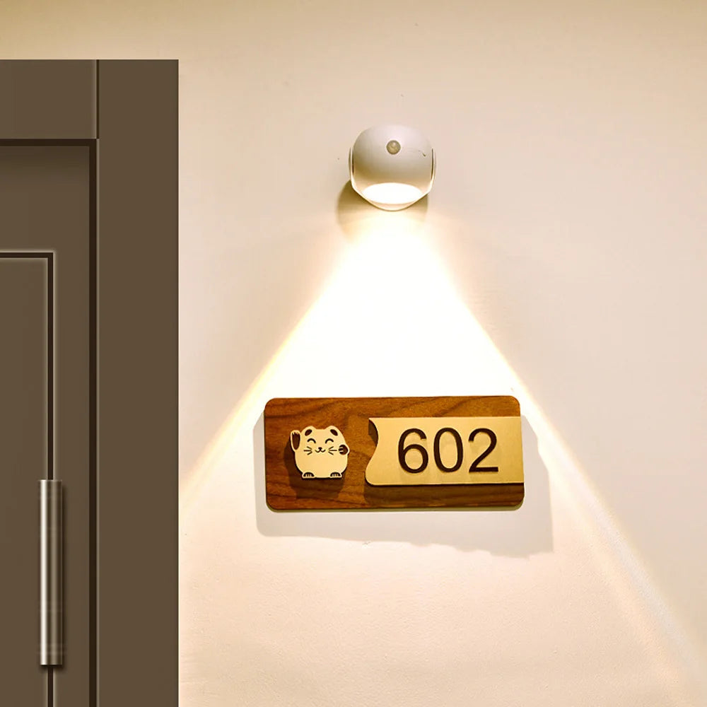 LED Aisle Wall Sconce, Magnetic Body Sensor Lighting