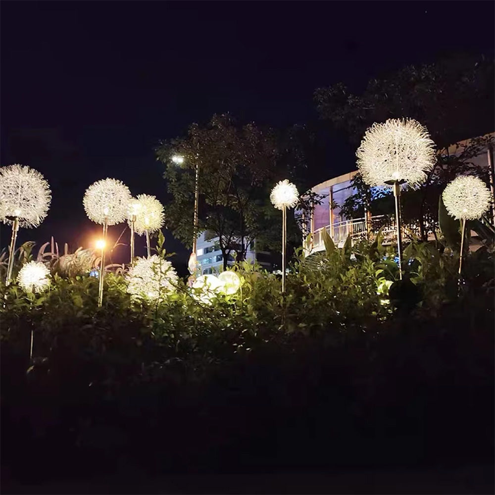 LED Outdoor Landscape Light Solar Dandelion Waterproof Lawn Patio Path Lights