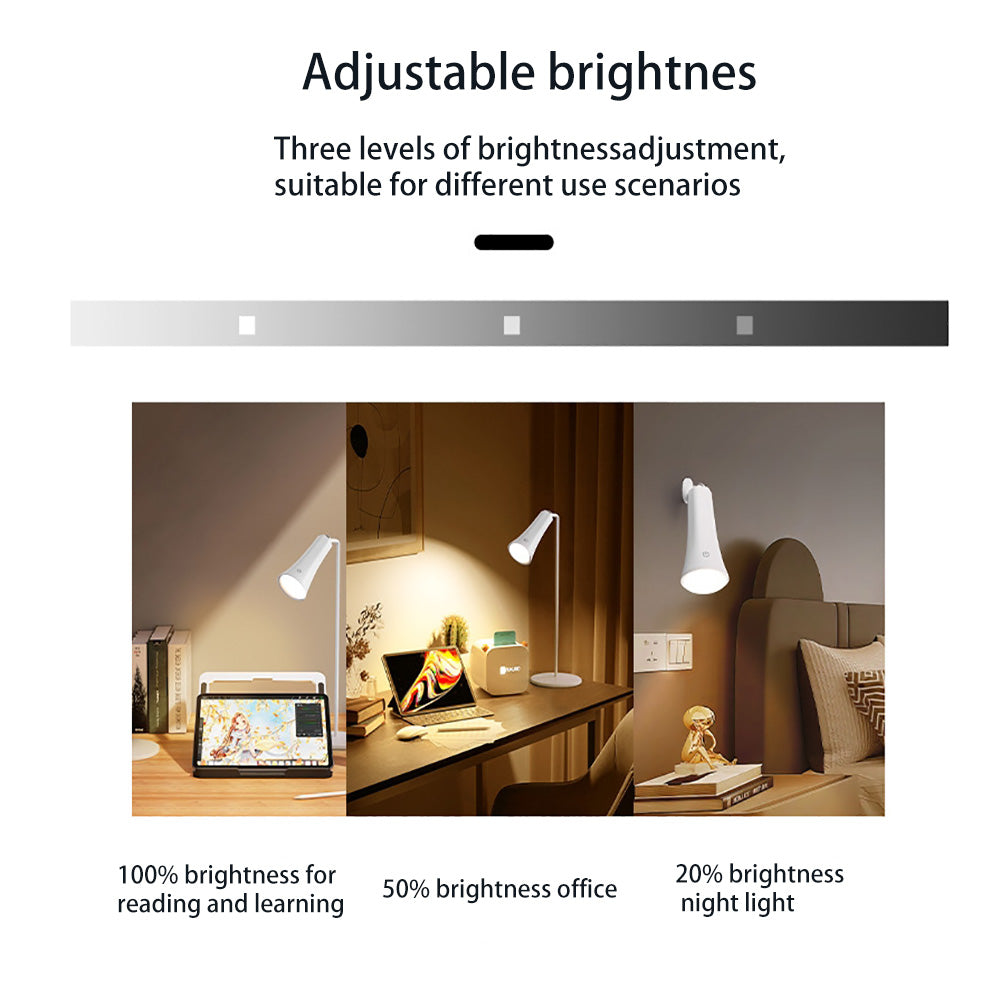 Multi-functional magnetic table lamp, bedroom removable wall lamp, outdoor handheld emergency light
