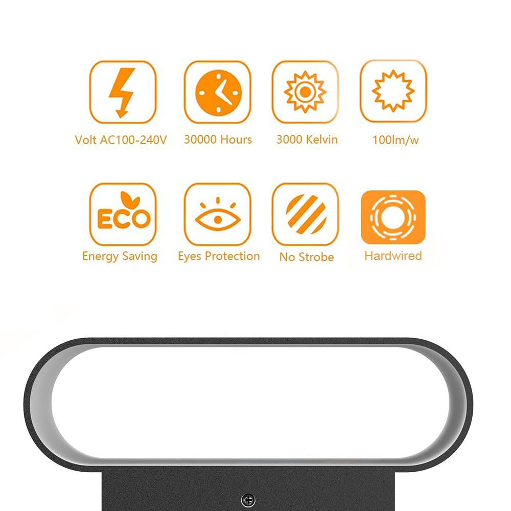 LED Wall Lamp, Magnetic 360 Degree Rotating Up and Down Lighting, USB Charging.