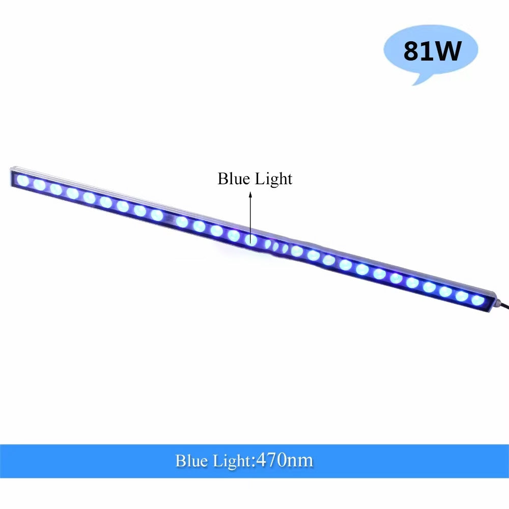 Aquarium Waterproof Strip Light, LED Multi-Power Protection Coral Plant Fish Tank Grow Lighting