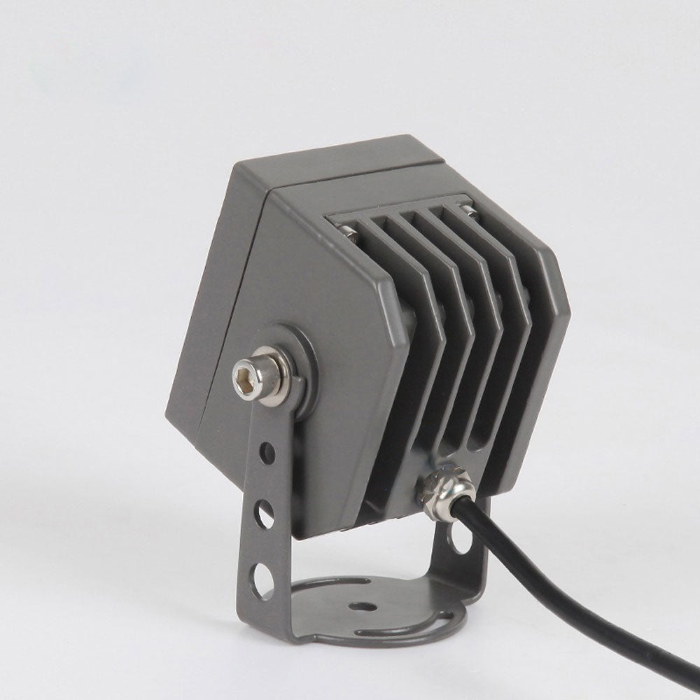 Square 10W Long-Range Narrow-Angle Floodlight Outdoor Waterproof LED Spotlights