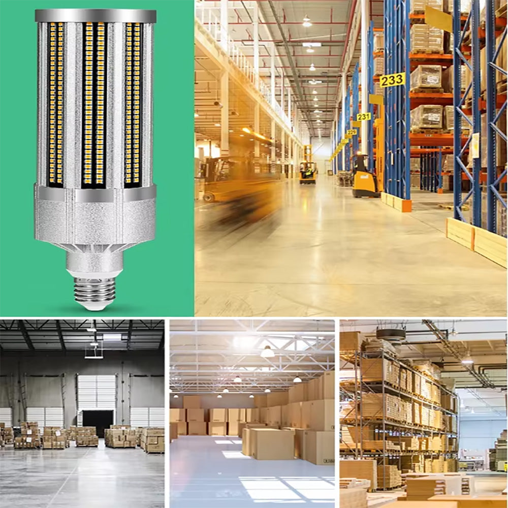 150lm/w super high luminous corn bulb, 360 degree waterproof street and warehouse lighting led energy saving lamps