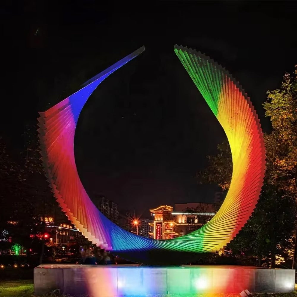 RGB Outdoor Color-adjustable Tree Lights, LED Garden Waterproof Spotlights