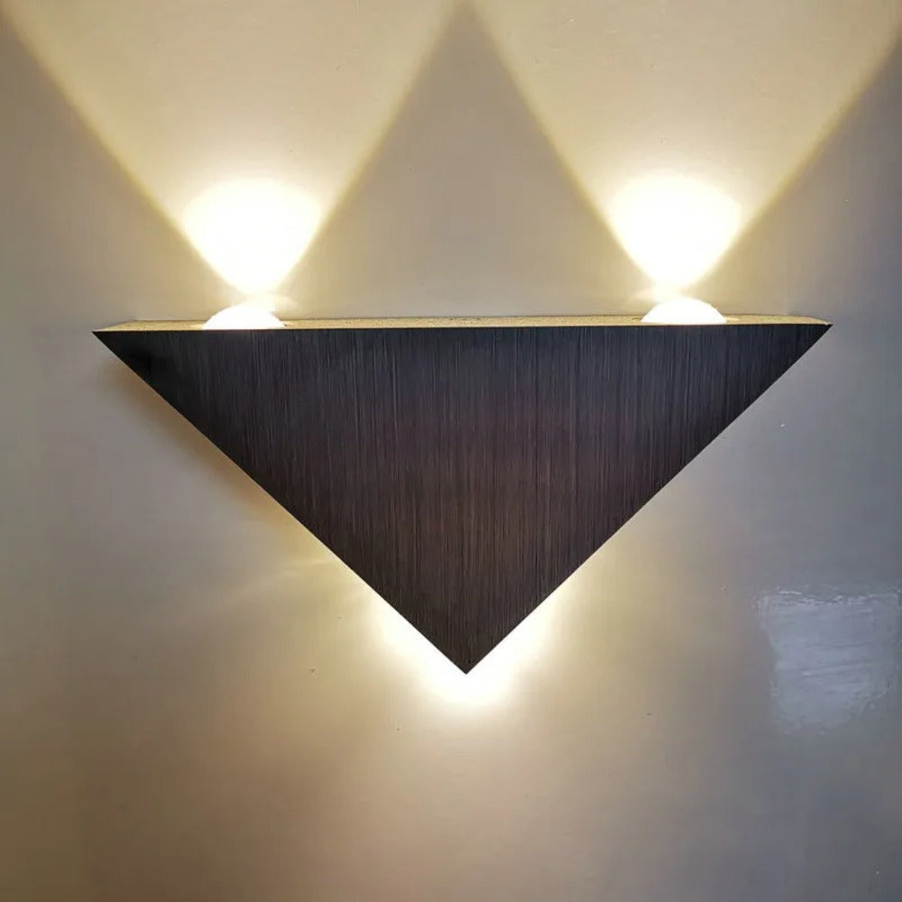 Indoor LED 3W Wall Lamp, Bedroom Bedside Triangular Decorative Lighting Lamp