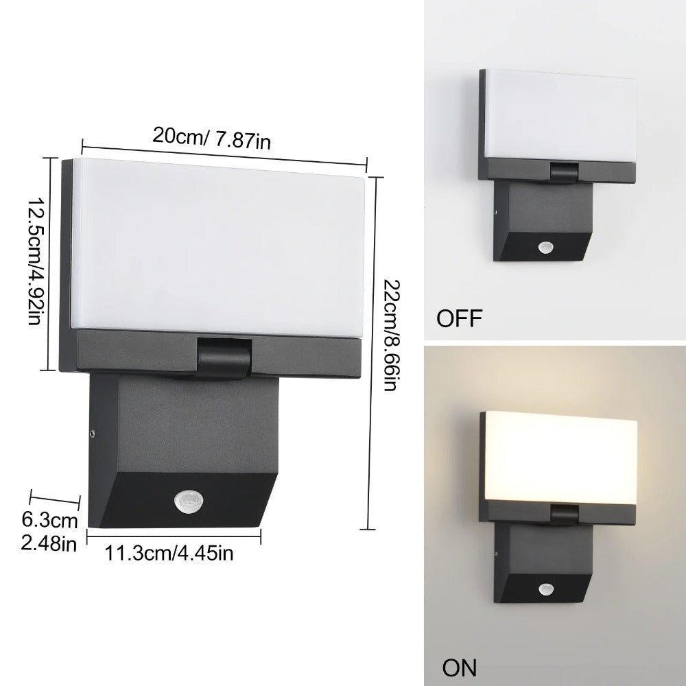 Outdoor Waterproof Wall Sconce, Rotatable and Adjustable Decorative Lighting.