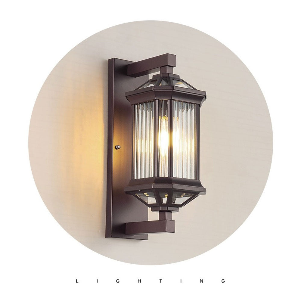 Die-cast aluminum waterproof outdoor wall lamp suitable for outdoor balconies villas courtyards and gates