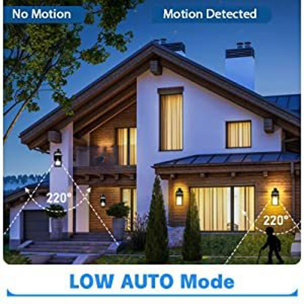 American-style outdoor porch fence lawn villa passageway corridor human sensor built-in socket wall lamp