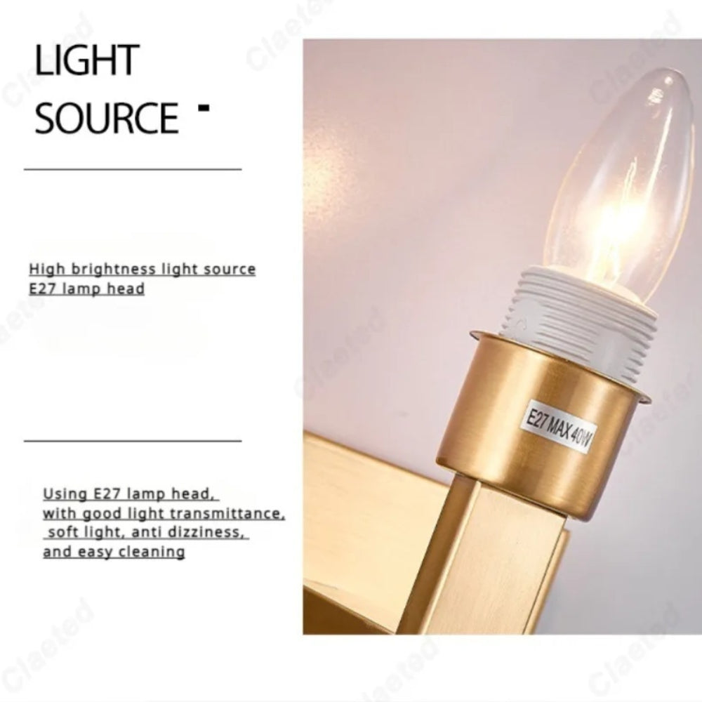LED Hotel Wall Lights, Decorative Fabric Lights for Living Room, USB Rechargeable Charging Port Bedroom Reading Lights