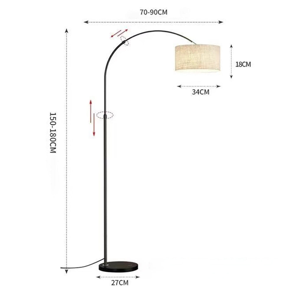 Simple Floor Lamp,12W Dimmable Living Room Bedroom Soft Light.