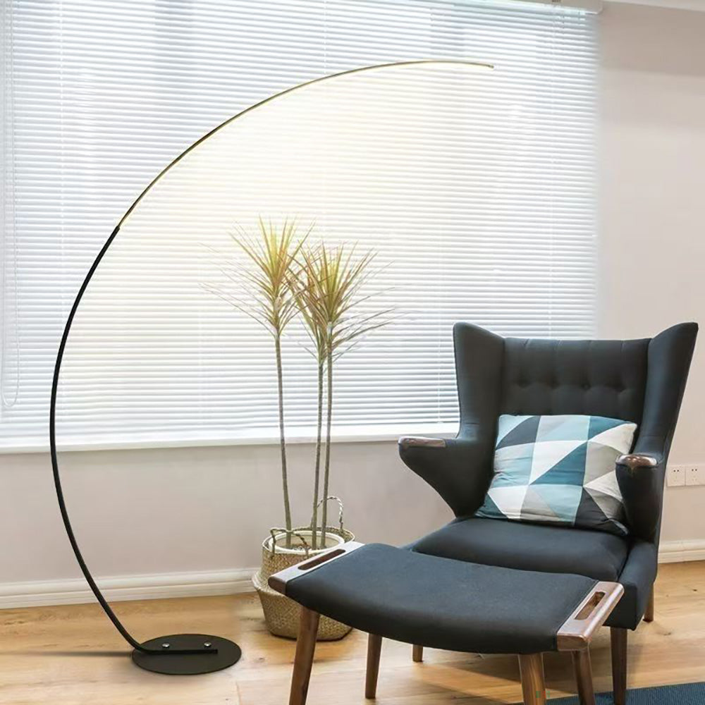 Simple Floor Lamp, Full Spectrum Arc Bedroom Living Room Ambient Lighting.