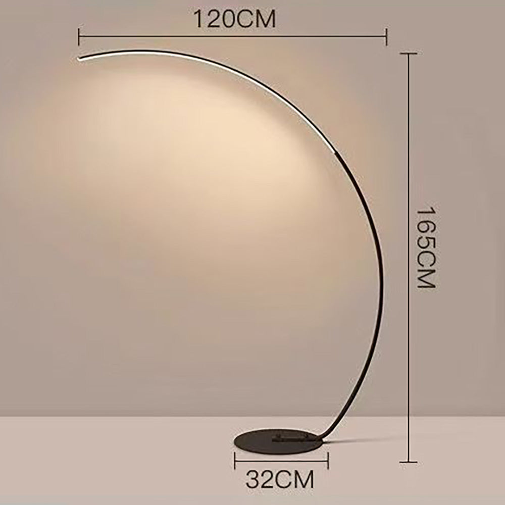 Simple Floor Lamp, Full Spectrum Arc Bedroom Living Room Ambient Lighting.