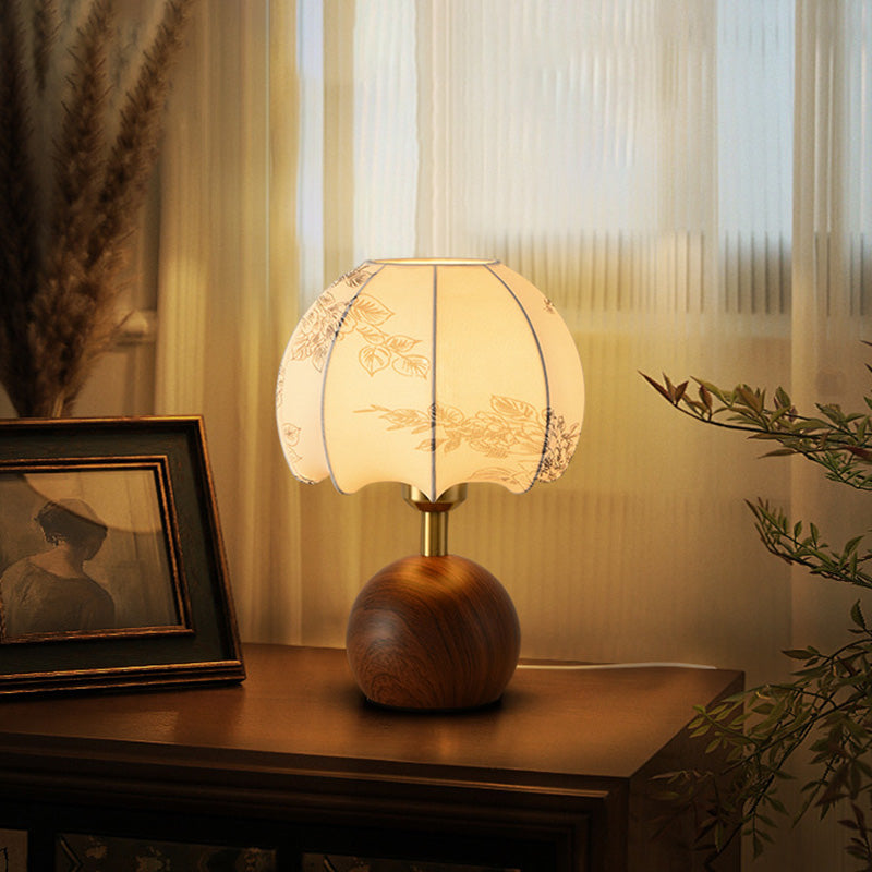 Vintage Fabric Table Lamp, Simple Bedside Lamp.