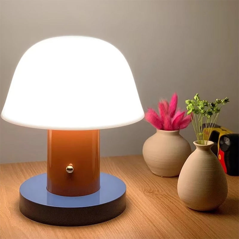 LED table lamp,touch mushroom lamp,rechargeable bedside lamp,dimmable ambient night light,bedroom living room desktop decoration.