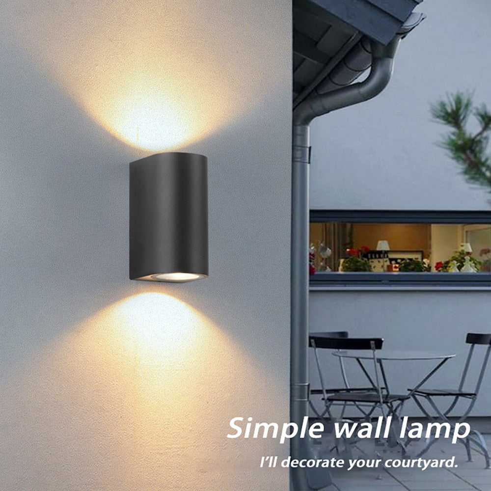 IP65 outdoor waterproof wall lamp, villa exterior wall double head up and down light-emitting Spotlights