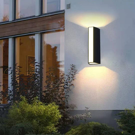 LED Outdoor Waterproof Wall Sconce, Outdoor Balcony Garden Corridor Double Heads Lighting