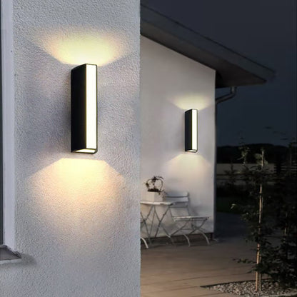 LED Outdoor Waterproof Wall Sconce, Outdoor Balcony Garden Corridor Double Heads Lighting