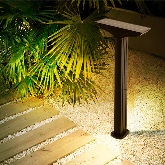 T-shaped solar lawn light, outdoor garden landscape decoration ground plug light