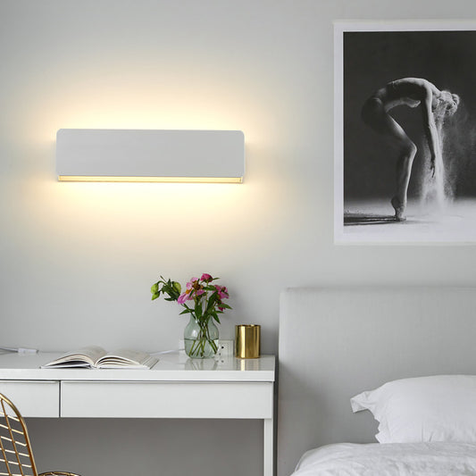 Indoor adjustable angle wall lamp, simple bedroom bedside lighting
