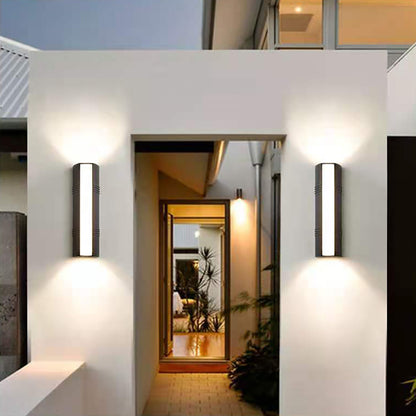 LED Outdoor Waterproof Wall Sconce, Outdoor Balcony Garden Corridor Double Heads Lighting