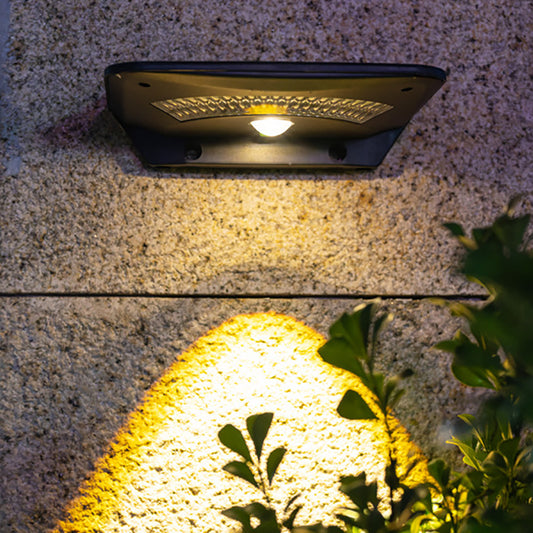 Outdoor body sensor solar wall light, courtyard waterproof decorative wall wash light