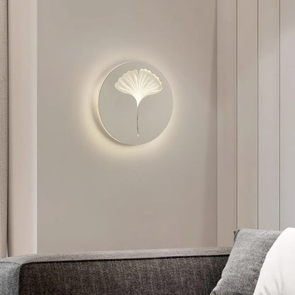 Indoor bedside embossed wall sconce, living room decorative background wall light