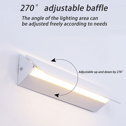 Indoor adjustable angle wall lamp, simple bedroom bedside lighting