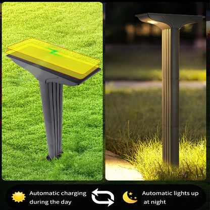 T-shaped solar lawn light, outdoor garden landscape decoration ground plug light