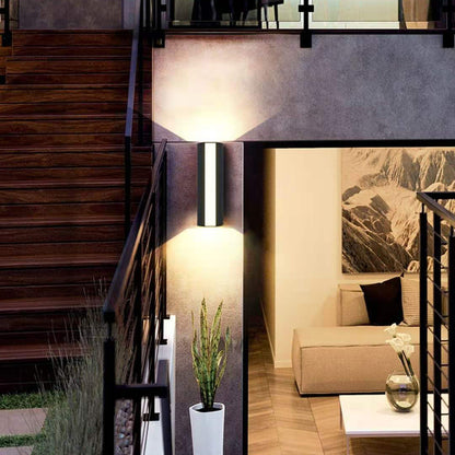LED Outdoor Waterproof Wall Sconce, Outdoor Balcony Garden Corridor Double Heads Lighting