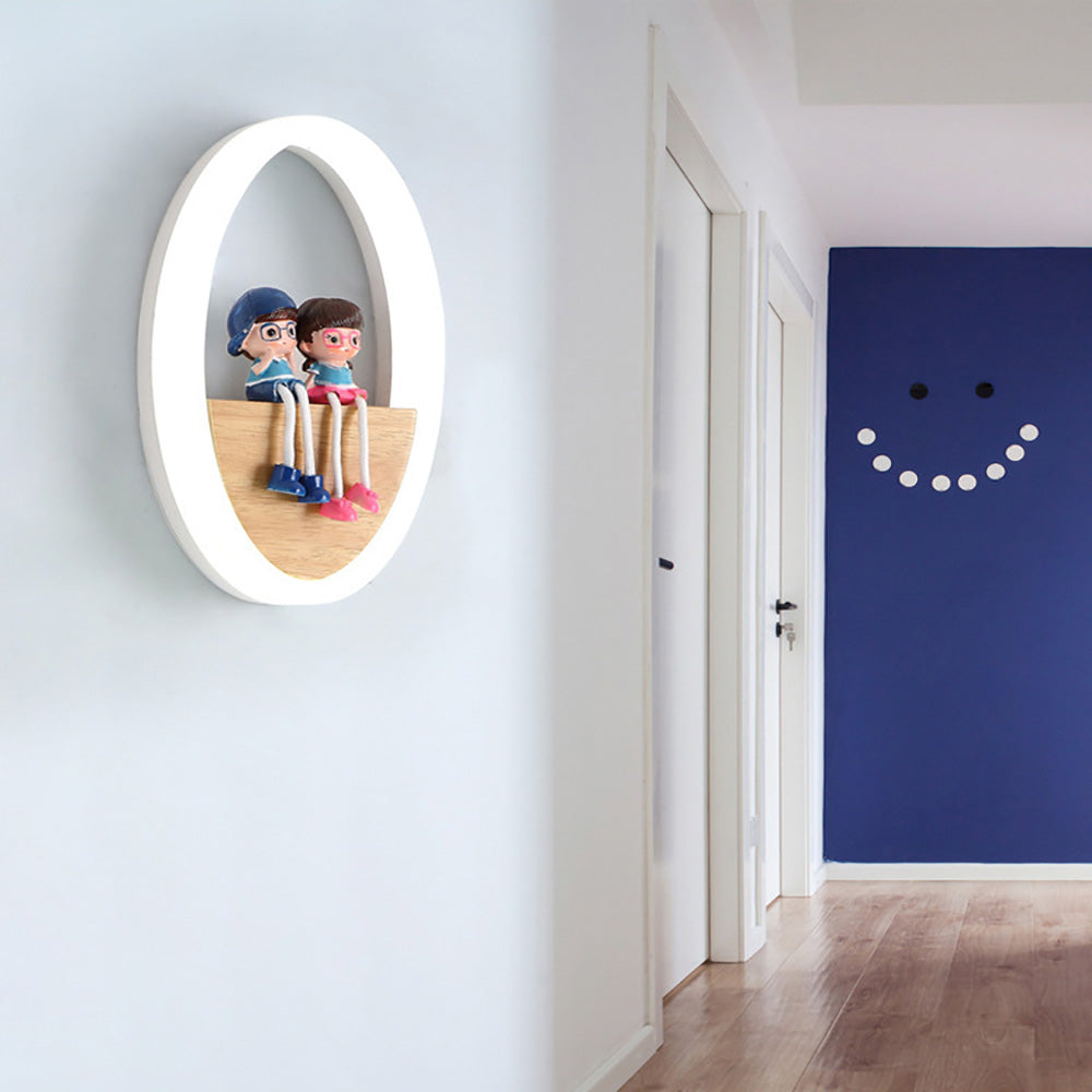 Indoor Log Creative Wall Sconce, Aisle Corridor Wall Decorative Lamp