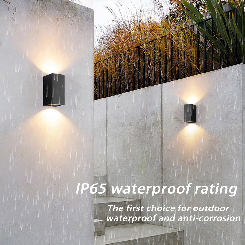 IP65 outdoor waterproof wall lamp, villa exterior wall double head up and down light-emitting Spotlights