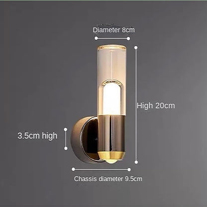 LED living room background wall light, modern minimalist bedroom bedside lamp