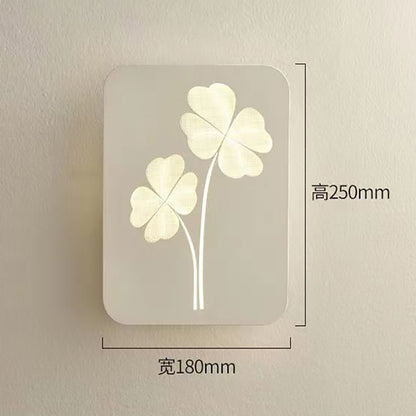 Indoor bedside embossed wall sconce, living room decorative background wall light