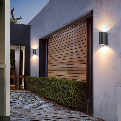 IP65 outdoor waterproof wall lamp, villa exterior wall double head up and down light-emitting Spotlights