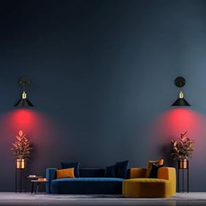 Indoor RGB Wireless Battery Wall Sconce, Decorative Ambient Light For Living Room