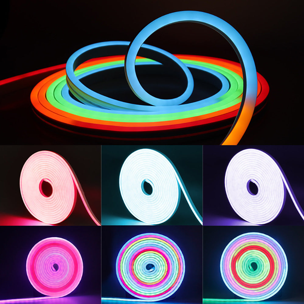 RGB Smart Sound Control Phantom Neon Strip， IP67 Grade Protection Silicone Ambient Light Strip