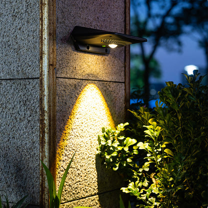 Outdoor body sensor solar wall light, courtyard waterproof decorative wall wash light