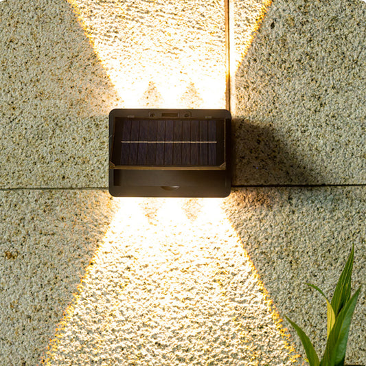 Outdoor solar wall light, courtyard waterproof decorative wall washer