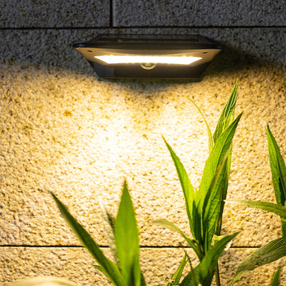 Outdoor body sensor solar wall light, courtyard waterproof decorative wall wash light